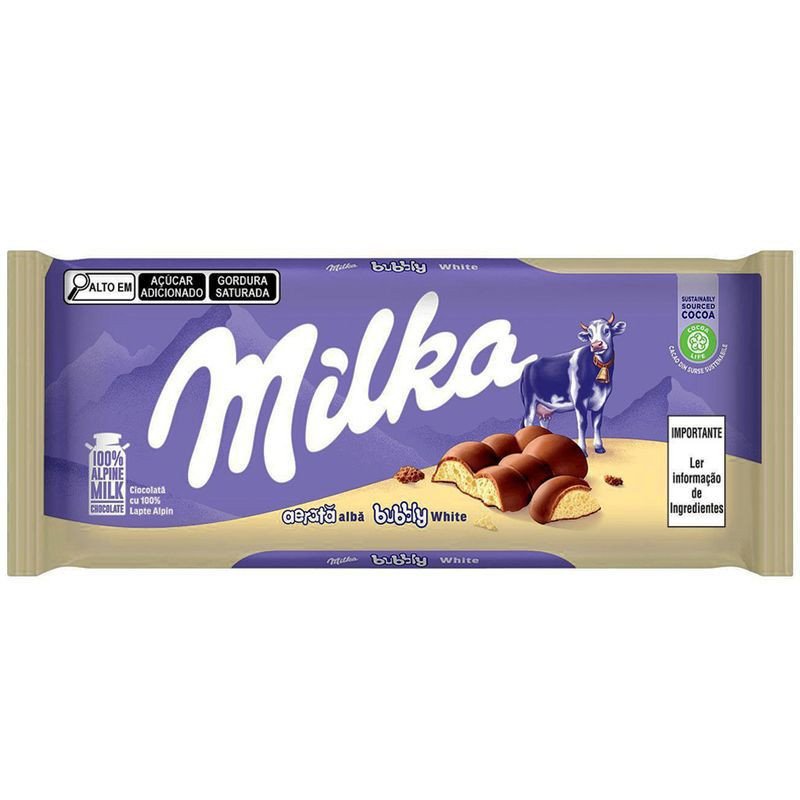 MILKA BUBBLY CHOCOLATE BAR 100G