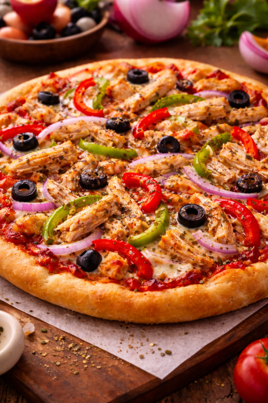 Pizza de Frango | Chicken Pizza