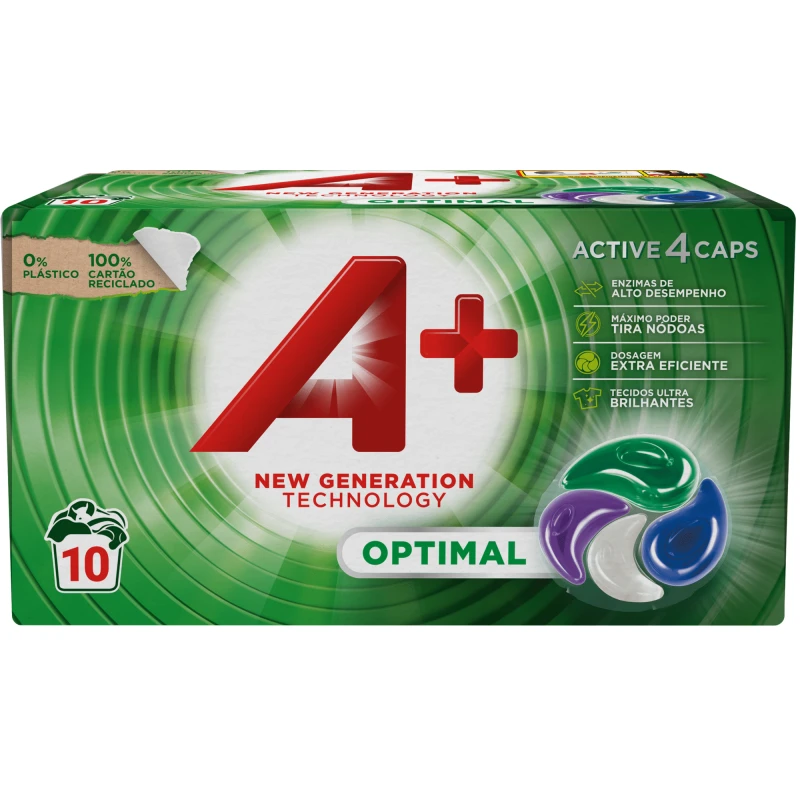 Detergente Máquina Roupa Cápsulas Optimal A+