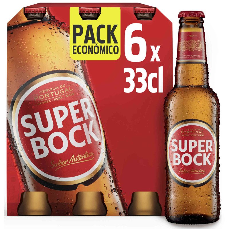 Cerveja Super Bock (6 x 33 cl)