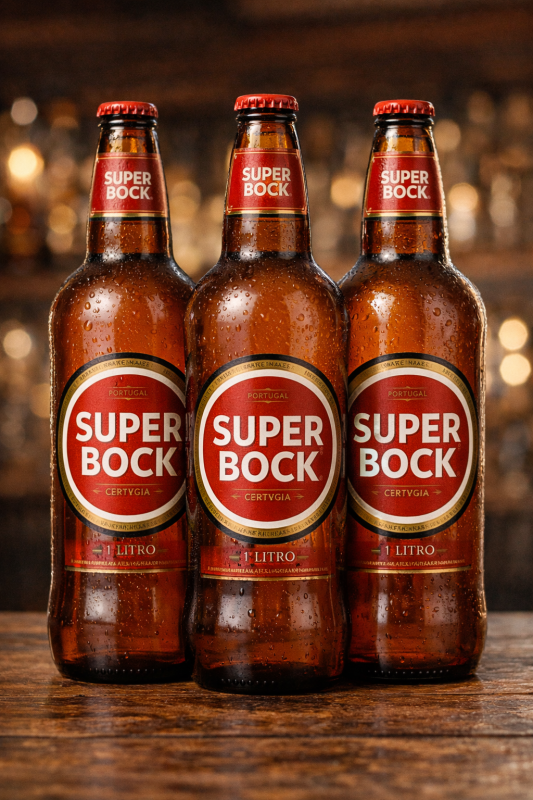 SUPER BOCK  (1Litroja X3 GARRAFA)