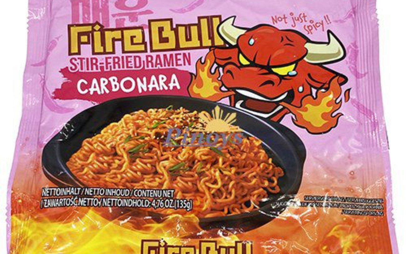 FIRE BULL STIR FRIED RAMEN CARBONARA